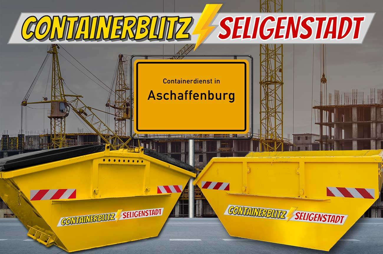 Container für Bauschutt mit und ohne Deckel in Aschaffenburg