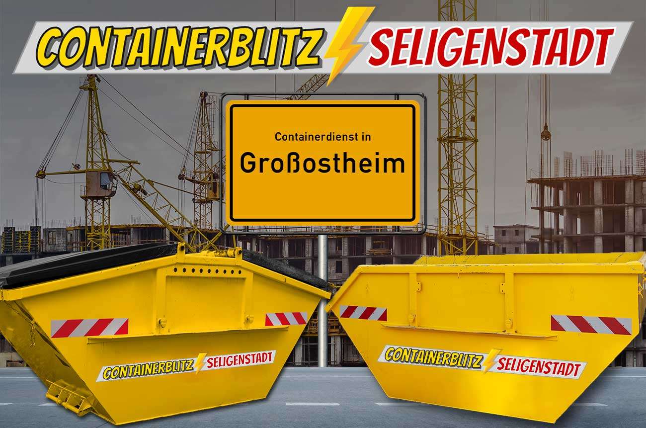 Container für Bauschutt mit und ohne Deckel in Großostheim