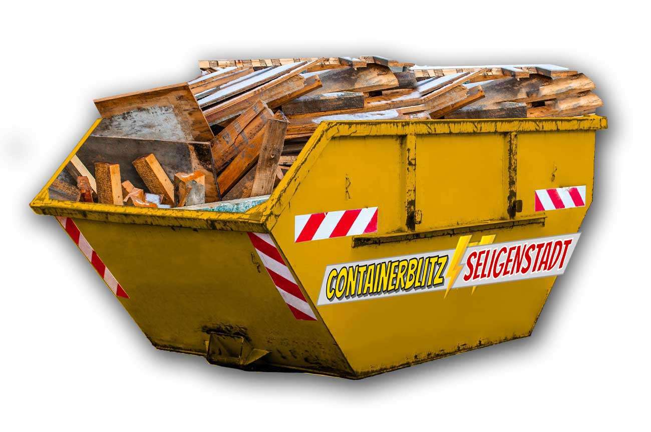 Holz Container inkl. günstiger Entsorgung in Seligenstadt und Umgebung.