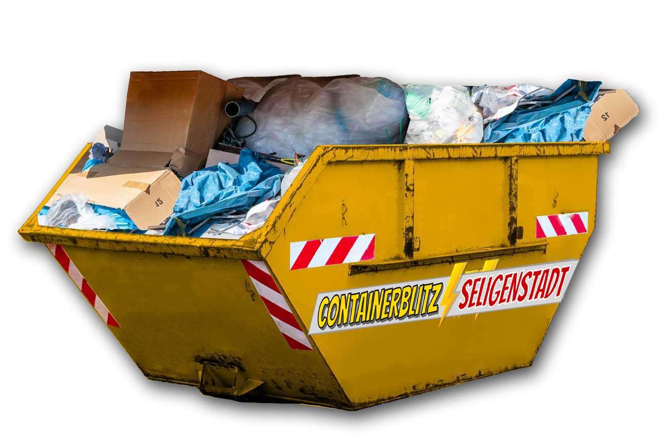 Verpackungsmüll Container inkl. günstiger Entsorgung in Seligenstadt und Umgebung.