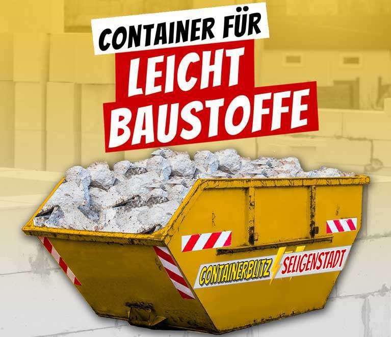 Container für Leichtbaustoffe